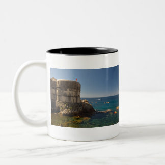 Caneca De Café Em Dois Tons Dubrovnik, Croácia. Fort Bokar.