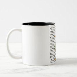 Caneca De Café Em Dois Tons Duck Sounds in Different Language 