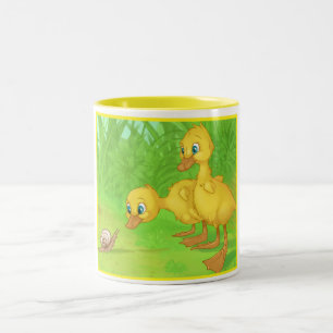 Caneca De Café Em Dois Tons Duckings e o caracol