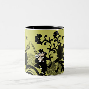Caneca De Café Em Dois Tons Duende de Preto