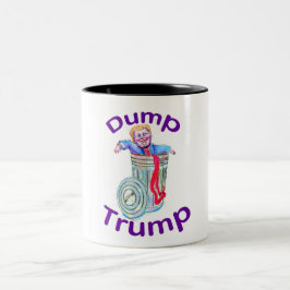 Caneca De Café Em Dois Tons Dump Trump Coffee Mug
