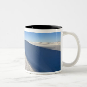 Caneca De Café Em Dois Tons Dunas de areia no Monumento Nacional White Sands e
