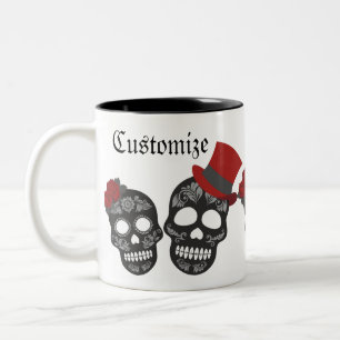 Caneca De Café Em Dois Tons Duo Thunder_Cove do Crânio Negro