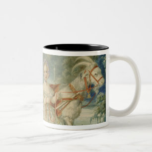 Caneca De Café Em Dois Tons Duque grande Alexander e duque grande Alexey