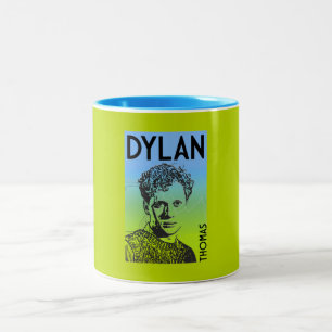 Caneca De Café Em Dois Tons Dylan Thomas Welsh Poet