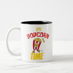 Caneca De Café Em Dois Tons É a Popcorn Time Engraçado