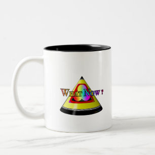 Caneca De Café Em Dois Tons E Agora? Pergunta