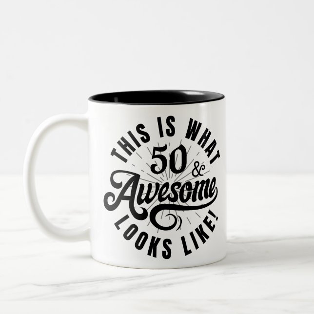 CANECA DE CAFÉ EM DOIS TONS É ASSIM QUE SE PARECE COM 50 (PRETO} (Esquerda)