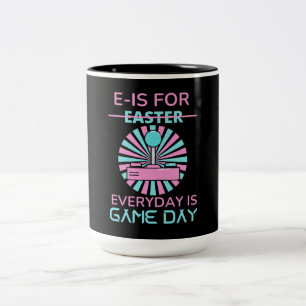 CANECA DE CAFÉ EM DOIS TONS E - É PARA TODOS OS DIAS É DIA DE JOGO