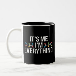 Caneca De Café Em Dois Tons É Eu Sou Tudo Família Natal Correspondência