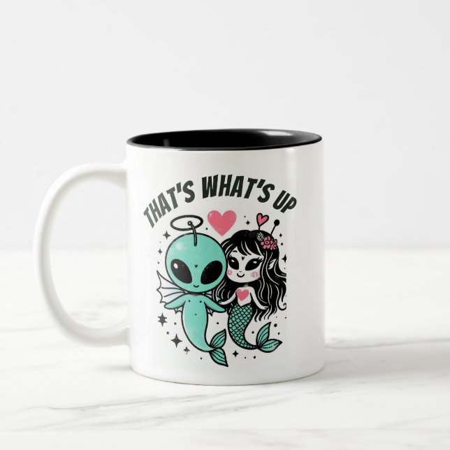 Caneca De Café Em Dois Tons É isso aí Embaixo d'Água Amor (Esquerda)