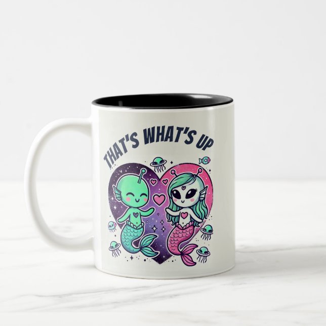 Caneca De Café Em Dois Tons É isso aí Pink Punk Love (Esquerda)