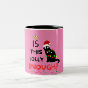Caneca De Café Em Dois Tons É Jolly O Suficiente, Gralha De Natal?