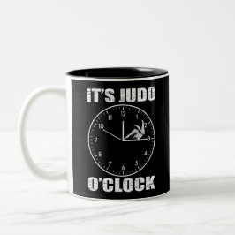 Caneca De Café Em Dois Tons É Judo O'clock