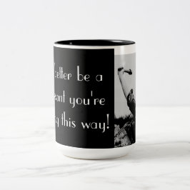 Caneca De Café Em Dois Tons É melhor ser um croissant...