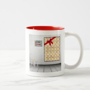 Caneca De Café Em Dois Tons "É Natal" de Jessica Claus