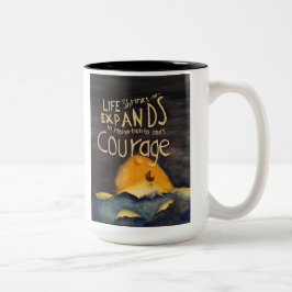 Caneca De Café Em Dois Tons É Necessário Coragem Que A Mug De Dois Toneladas