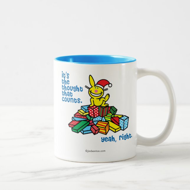 Caneca De Café Em Dois Tons É o pensamento que conta (Direita)