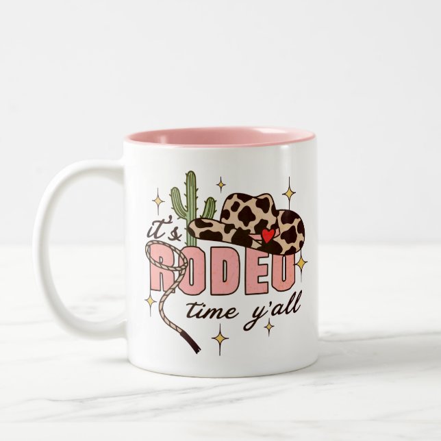 Caneca De Café Em Dois Tons É o tempo do rodeio (Esquerda)