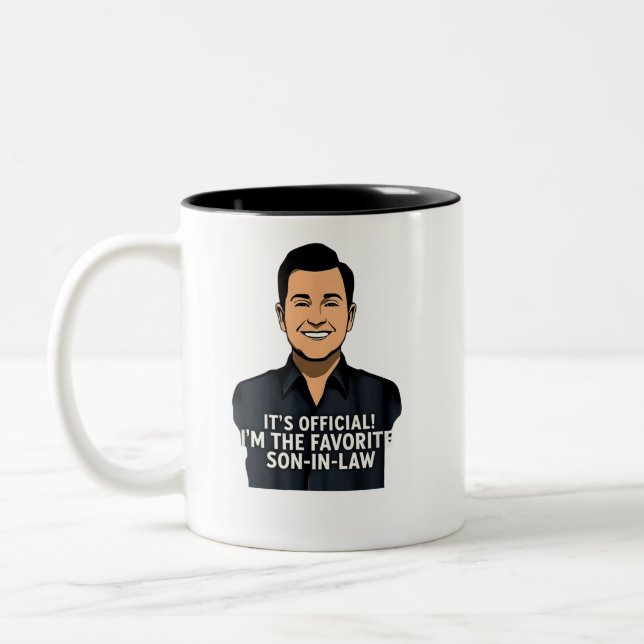 Caneca De Café Em Dois Tons É Oficial Sou O Genro Favorito Engraçado (Esquerda)