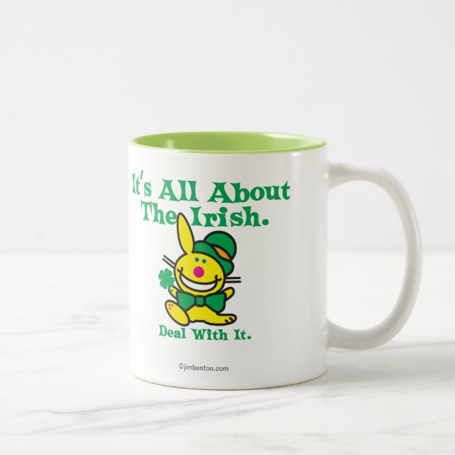 Caneca De Café Em Dois Tons É toda sobre o irlandês (Direita)