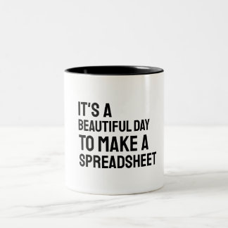 Caneca De Café Em Dois Tons É Um Belo Dia Para Fazer Uma Folha