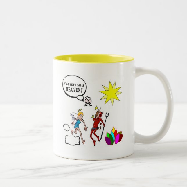 Caneca De Café Em Dois Tons É um céu Soupy das vendas (Direita)