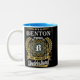 Caneca De Café Em Dois Tons É uma coisa de Benton que você não conseguia enten