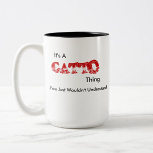 Caneca De Café Em Dois Tons É uma coisa de catto...