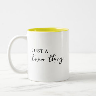 Caneca De Café Em Dois Tons É uma Coisa de Gêmeos Design Moderno de Gêmeos Cor