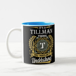 Caneca De Café Em Dois Tons É uma coisa de Tillman que não conseguias entender