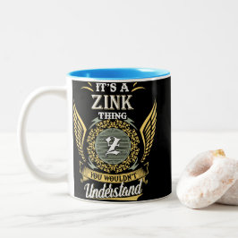 Caneca De Café Em Dois Tons É uma Coisa Zink que Você Não Pode Entender