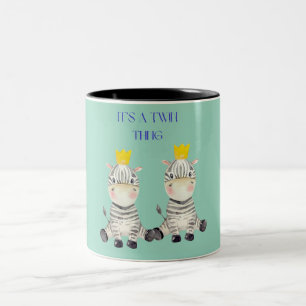 Caneca De Café Em Dois Tons É uma Zebra Gêmea