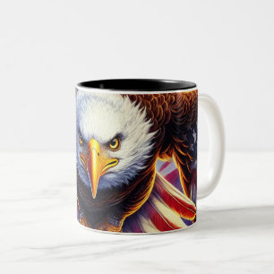 Caneca De Café Em Dois Tons Eagle Art