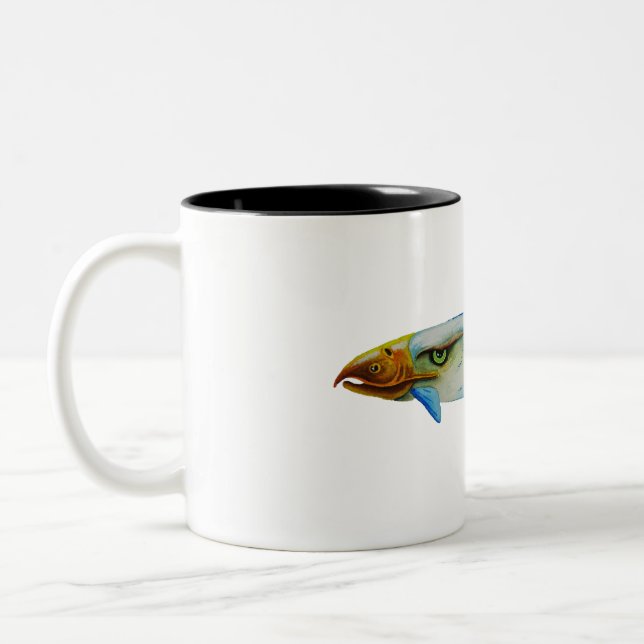 Caneca De Café Em Dois Tons Eagle Lake Rainbow Trout; Bald; Mug (Esquerda)