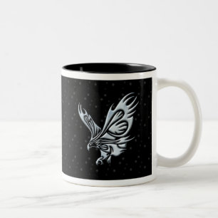 Caneca De Café Em Dois Tons Eagle tribal
