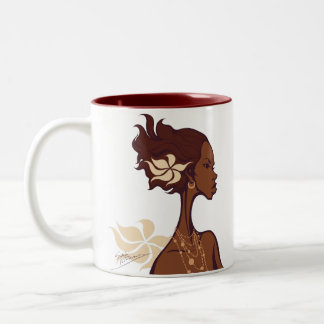 CANECA DE CAFÉ EM DOIS TONS EARTH FLOWER