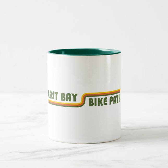 Caneca De Café Em Dois Tons East Bay Bike Path (Centro)