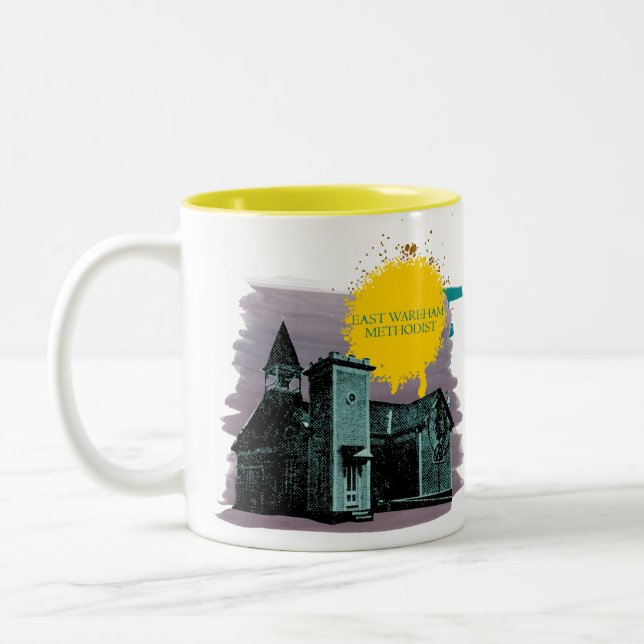 Caneca De Café Em Dois Tons East Wareham Methodist Mug (Esquerda)