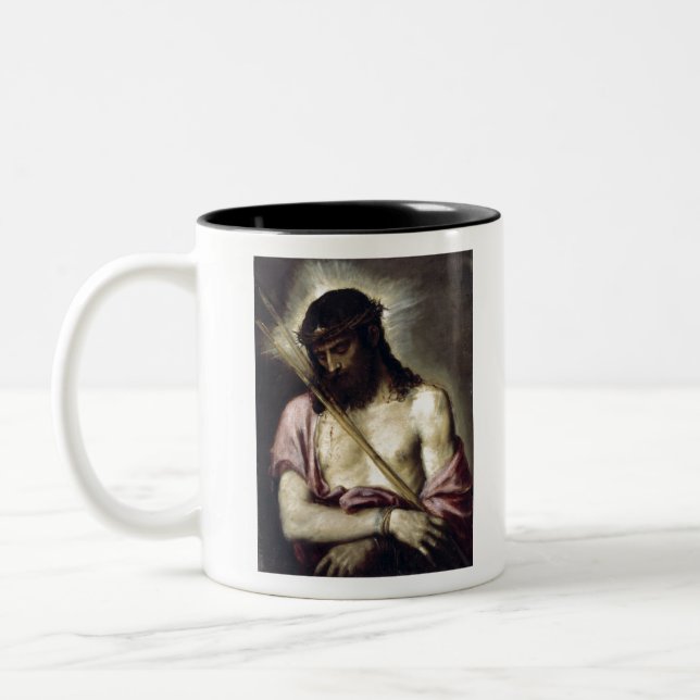 Caneca De Café Em Dois Tons Ecce Homo - Titian - 1558 (Esquerda)