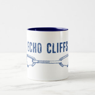 Caneca De Café Em Dois Tons Echo Cliff Rock California Escalando rápido