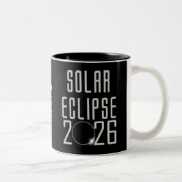 Caneca De Café Em Dois Tons Eclipse Solar 2026