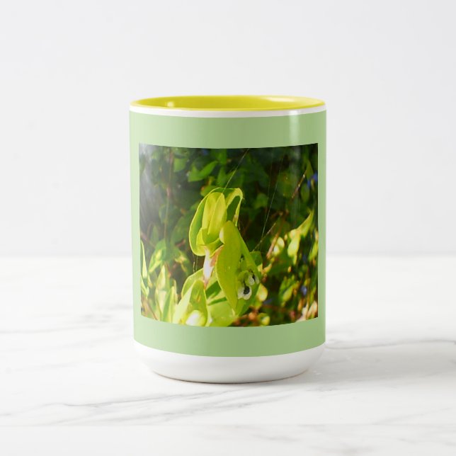 Caneca De Café Em Dois Tons Eco Green Blooms (Centro)