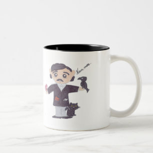 Caneca De Café Em Dois Tons Edgar Allan Poe