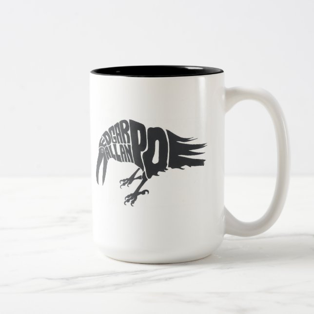 Caneca De Café Em Dois Tons Edgar Allan Poe - o corvo (Direita)