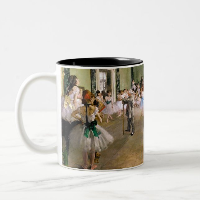 Caneca De Café Em Dois Tons Edgar Degas Classe de Dança (Esquerda)
