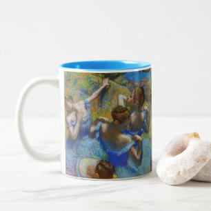 Caneca De Café Em Dois Tons Edgar Degas - Dançarinos Azuis