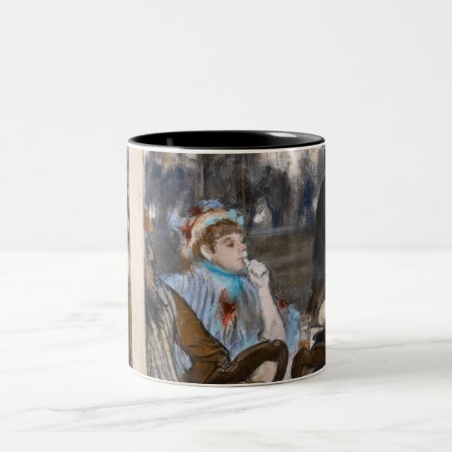 Caneca De Café Em Dois Tons Edgar Degas - Mulheres num Café Terrace à Noite (Centro)