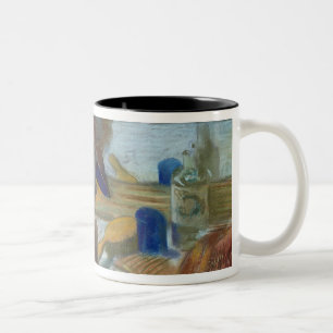 Caneca De Café Em Dois Tons Edgar Degas   na frente do espelho, 1889