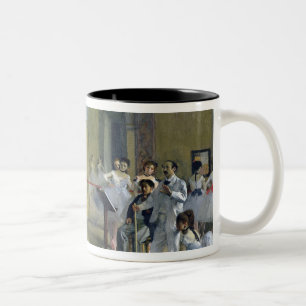 Caneca De Café Em Dois Tons Edgar Degas   o vestíbulo da dança